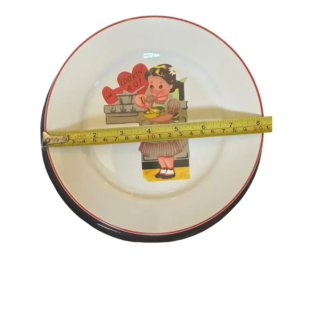 Rosanna Studio Retro Kitschy Valentine Dessert Plates 8
